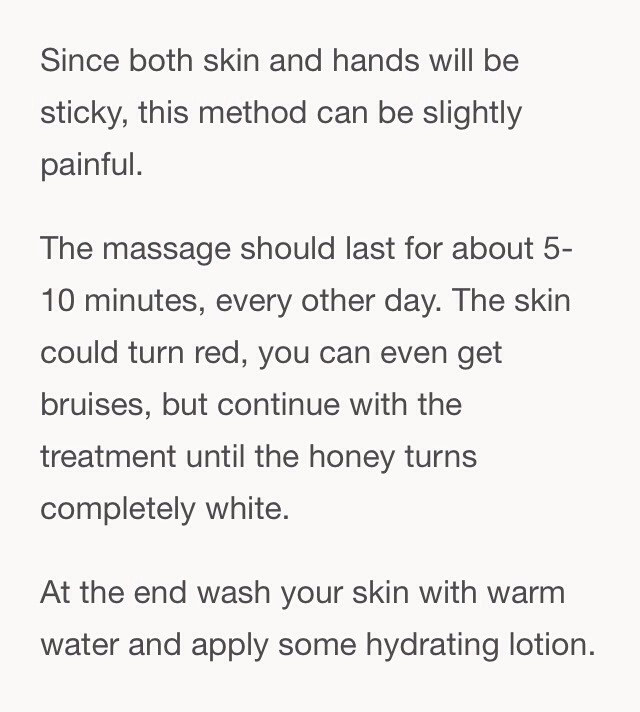 Get Rid Cellulite With Honey Massages. 