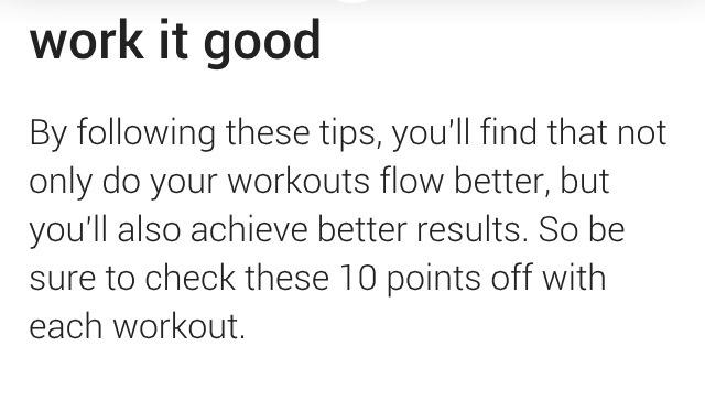 Top 10 Tips For A Better Workout