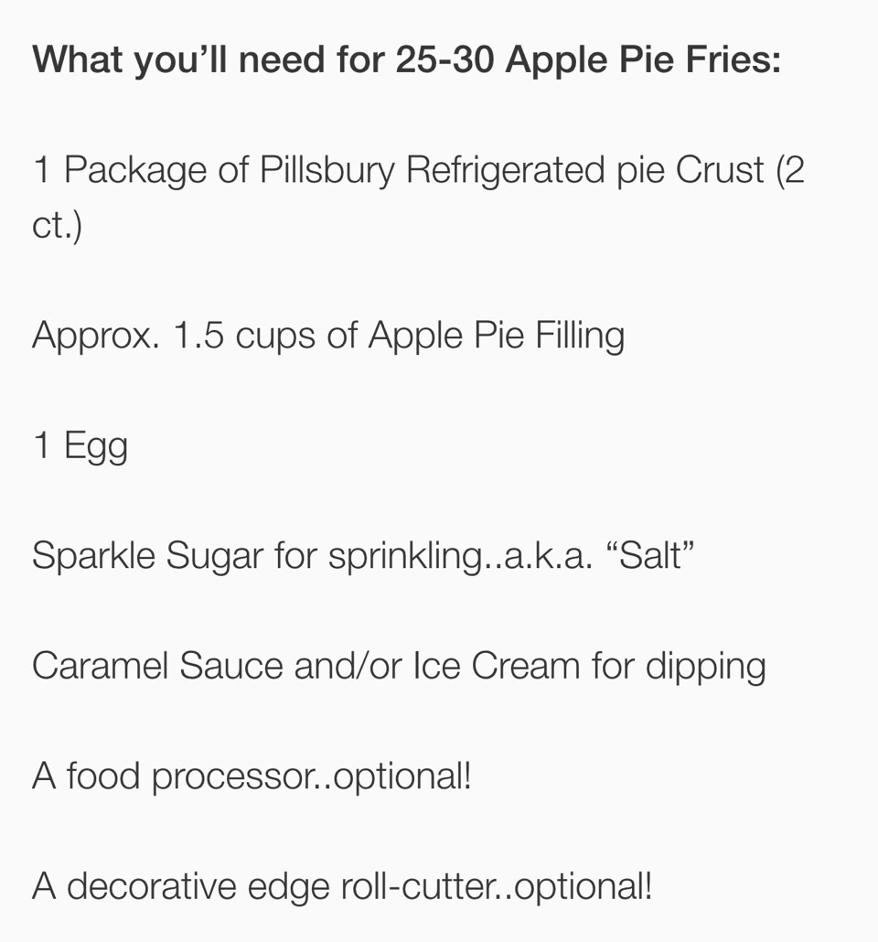 Apple Pie Fries. 😍 