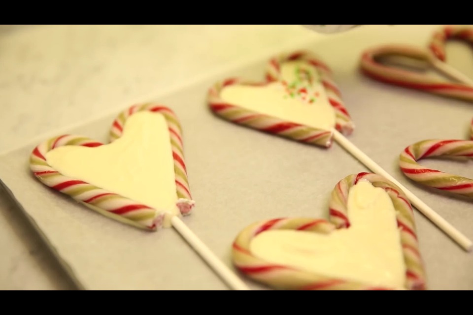 Once the chocolate is in place any preferred sprinkles on top.