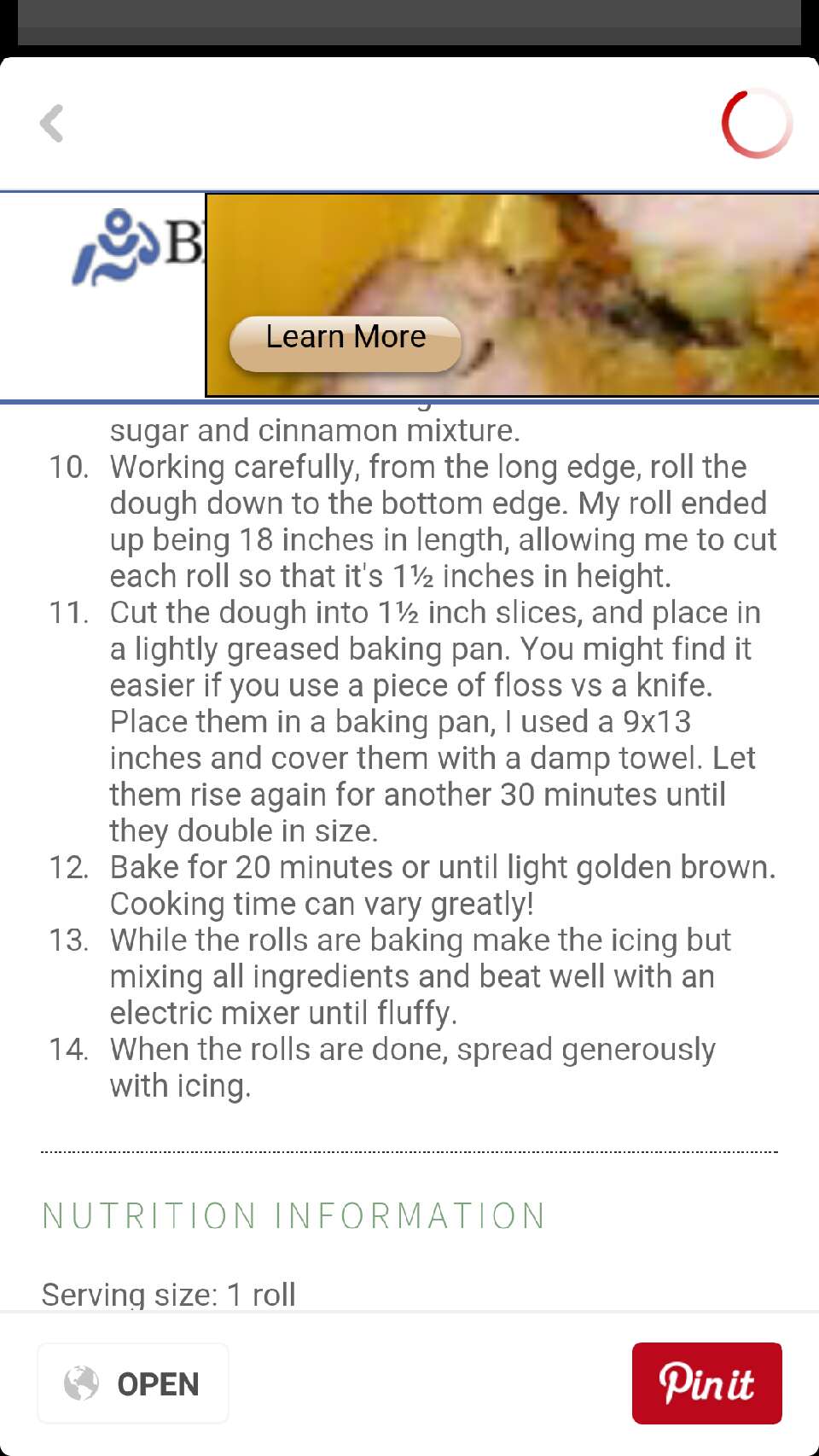 Cinnabon copy Cat recipe