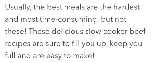 5⃣ Super Delicious Slow Cooker Beef Recipes!