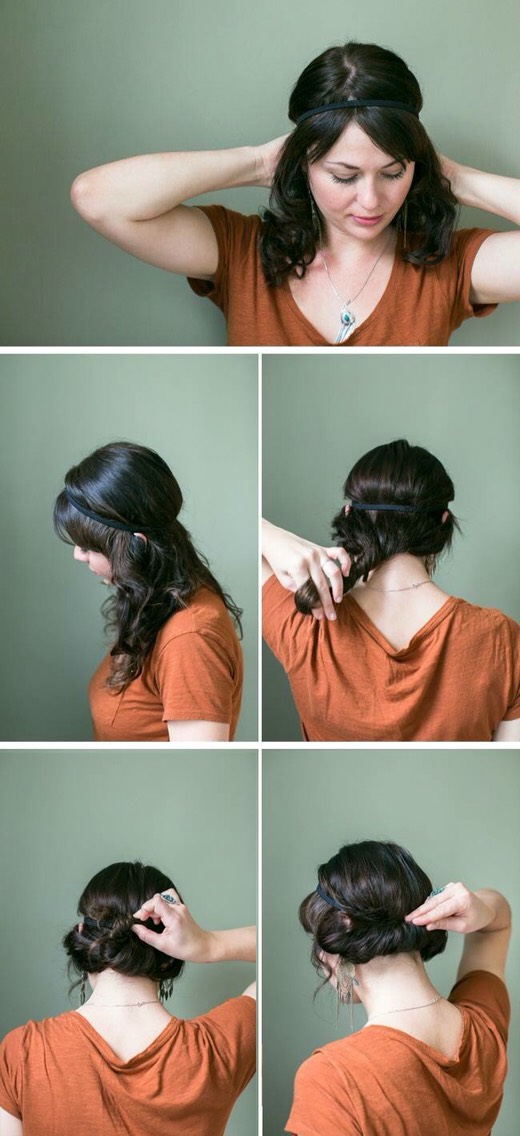Pretty Hairband Hairstyle- Tutorial 