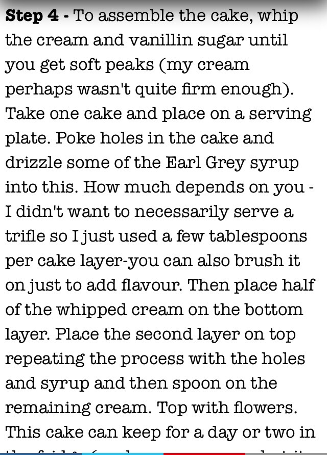 Earl Grey Tea Cake