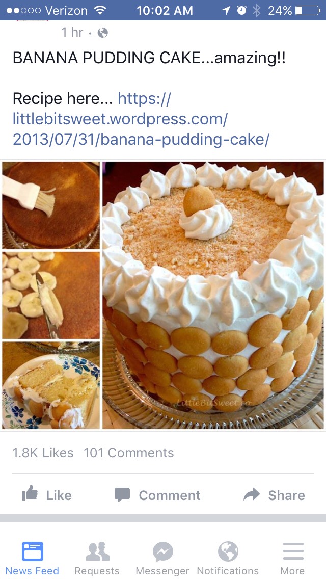 Banana Pudding Cake