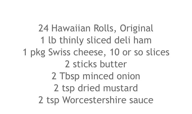 Mini Hot Ham And Cheese Sandwiches