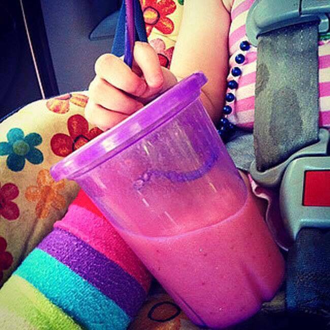 Upside down curly straw!