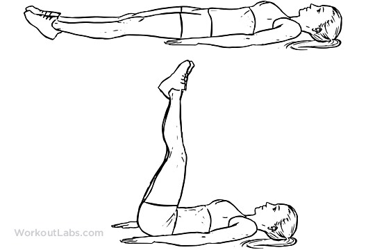 3-Leg raises
You should do 30 in 1min.