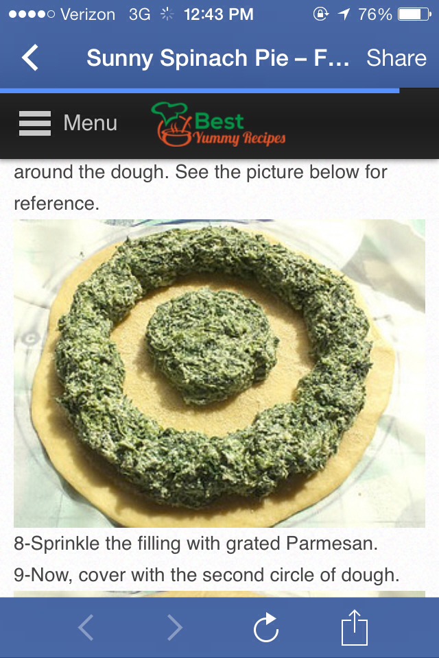 Sunny Spinach Pie 