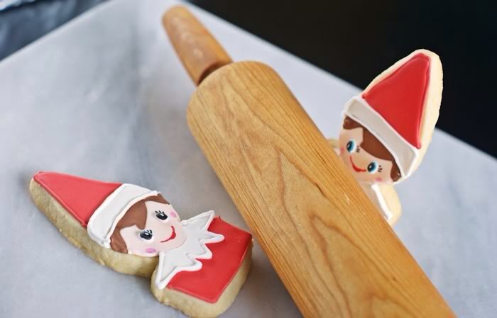 Supplies:

Cut-out cookies made with the template

Icing, tinted with Color Bright White, Chocolate Brown, Copper, and Super Red

Disposable icing bags

Couplers and #2 tips

Squeeze bottles

Toothpicks

Food coloring pens (black, pink, red and blue)