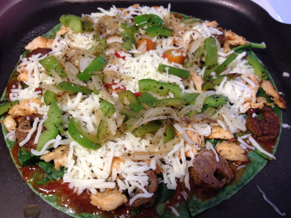 Clean Eating Recipes- "Spinach Pita-pizza"