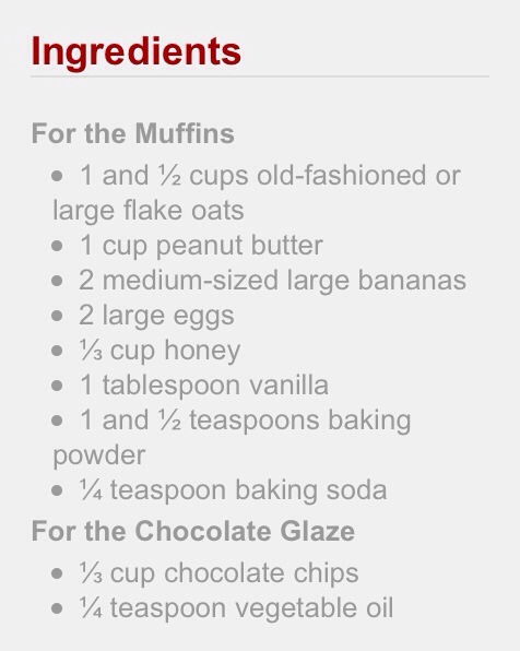 Healthy Peanut Butter Muffins With Chocolate Glaze 