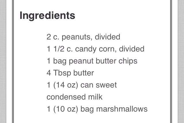 Candy Corn Mallow Peanut Bars
