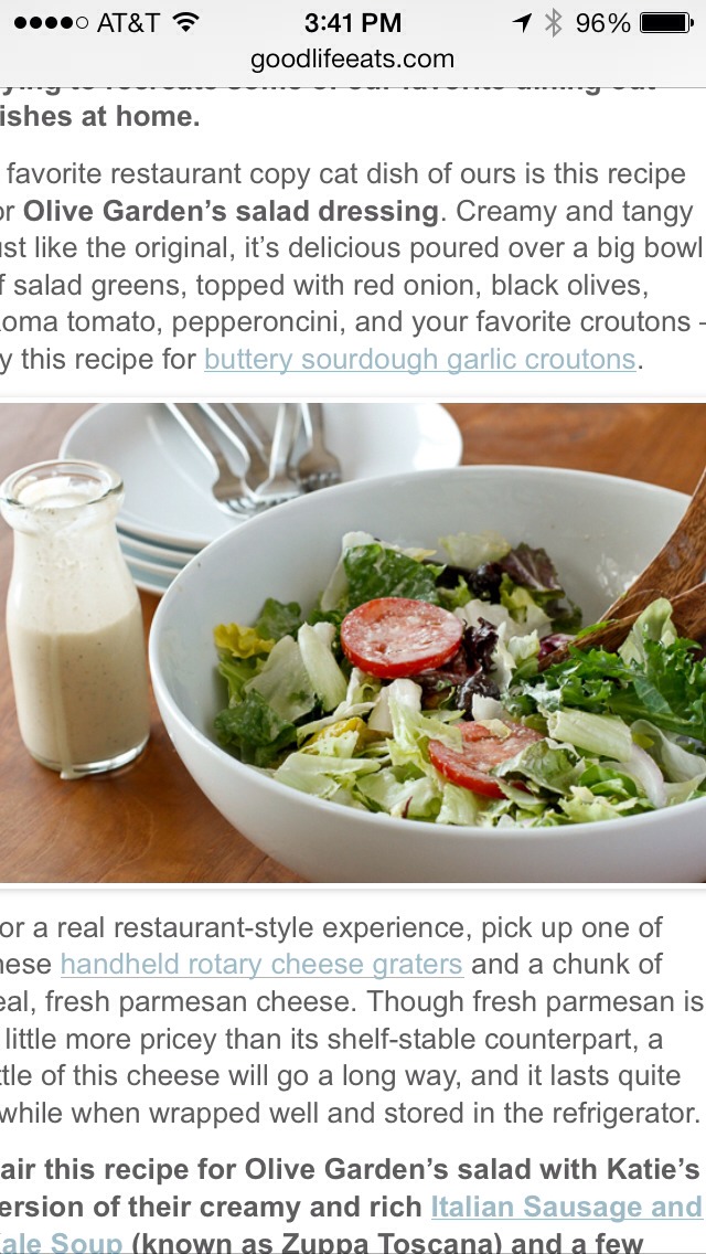 Olive Garden Copy Cat Salad 