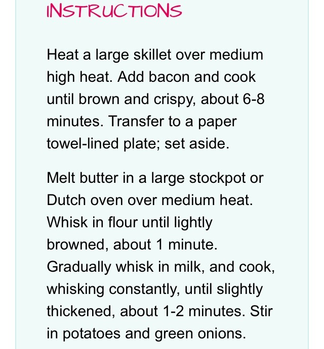 Creamy Potato Bacon Soup β€οΈππ