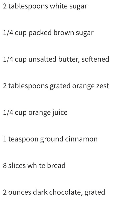 Chocolate orange bread pudding
