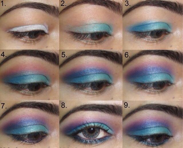 Blue and Brown Makeup Tutorial !Wow !!You Must See It!!!!!