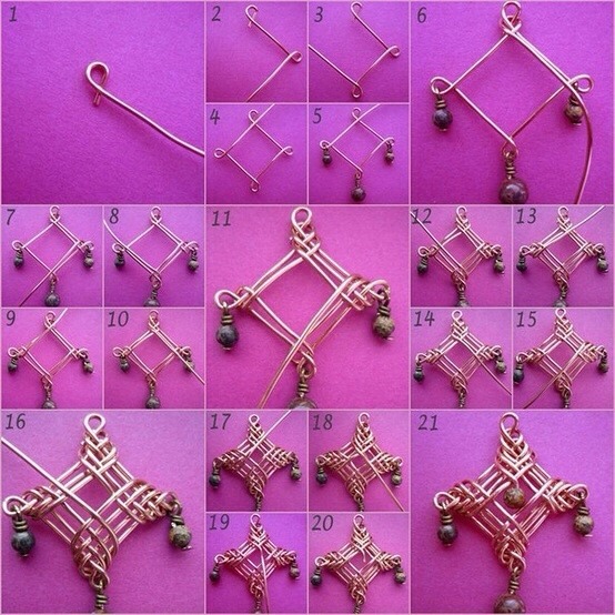 The Wire Motif Pendant

Full instructions here:
http://vk.com/ideasdecor
