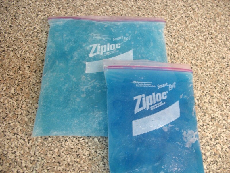 You get an ice pack that gets super cold but never freezes