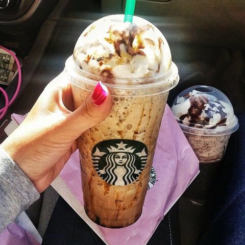 Twix Frappuccino
Add one to two pumps of caramel syrup, one to two pumps of hazelnut syrup, and java chips to a Caramel Frappuccino. Add caramel and mocha drizzle.