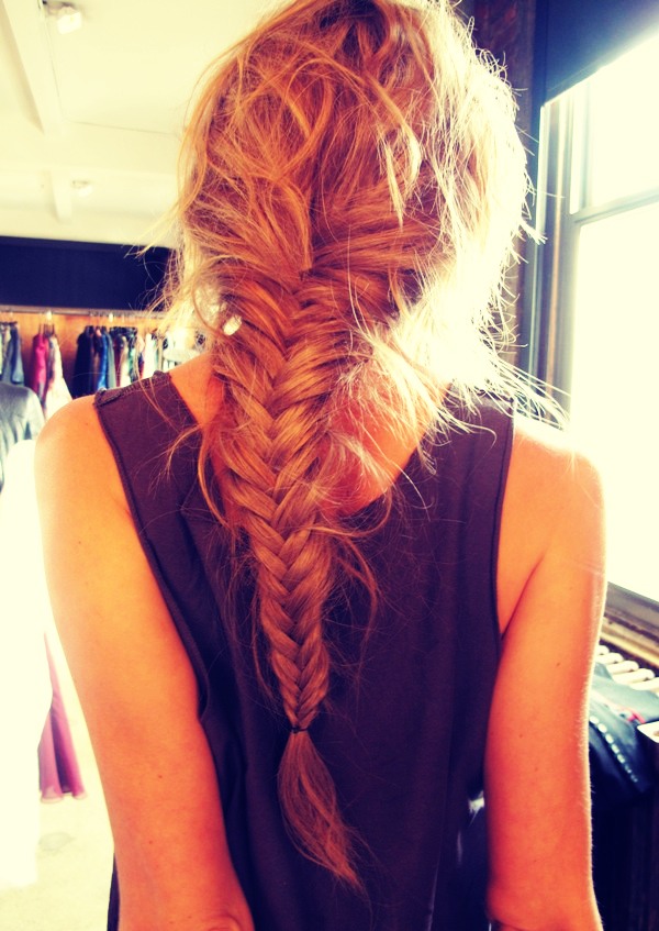 10. Fishtail braid! I have put up a tutorial on how to do this already!
