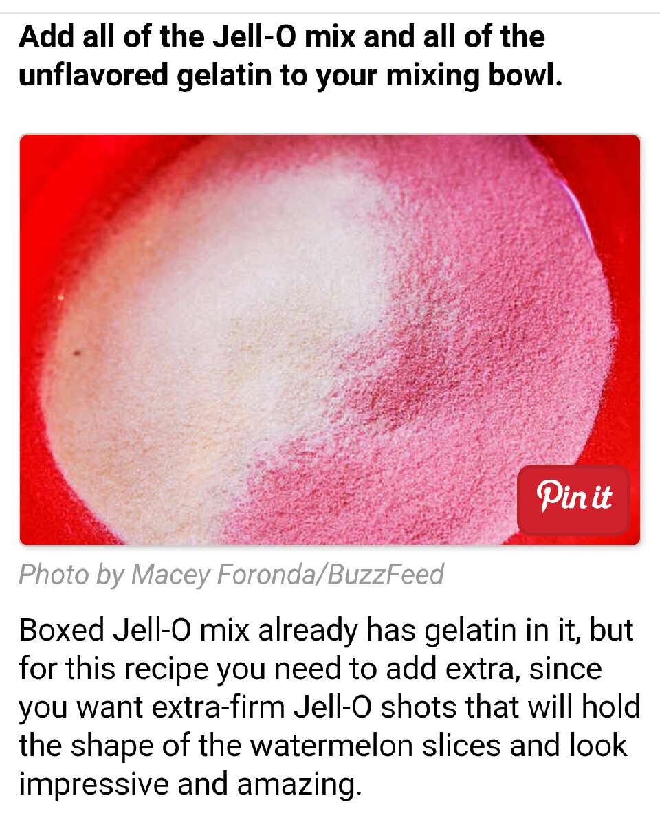XXL Watermelon Jello Shots!