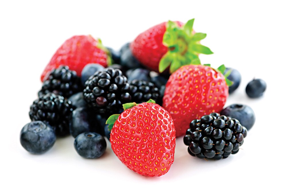 27. Berries
• low cal and full of antioxidants, berries are a great snack if your feeling bloated. Eat them alone or add them to yogurt!