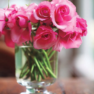 Preserve cut flowers: Save ur bouquet by mixing a few drops of vodka with a teaspoon of sugar to inhibit the production of ethylene, which make flowers wilt.