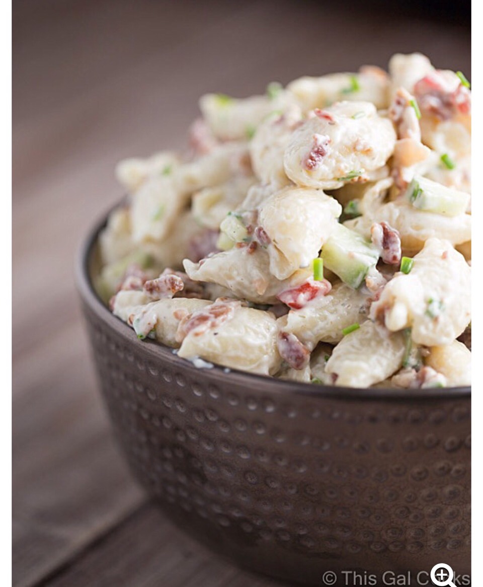 Creamy Bacon Ranch Pasta Salad