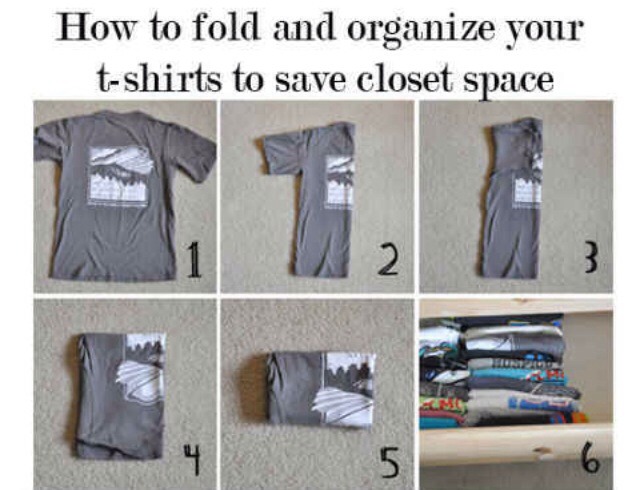 How to file fold tshirts 