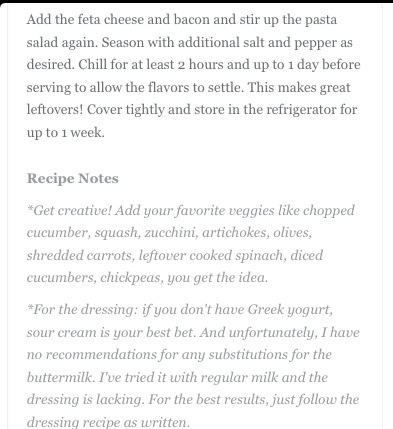 Creamy Chicken Pasta Salad 