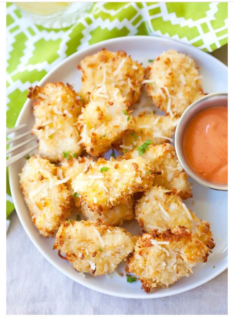 Baked Parmesan Chicken Nuggets 