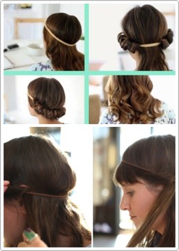 Another easy, heat-less way to get waves is to try headband curls. 
I normally mix together the aloe gel mask, put it on my ends and mid length, then roll my hair up and sleep on it. 
The curls always turn out beautiful! 