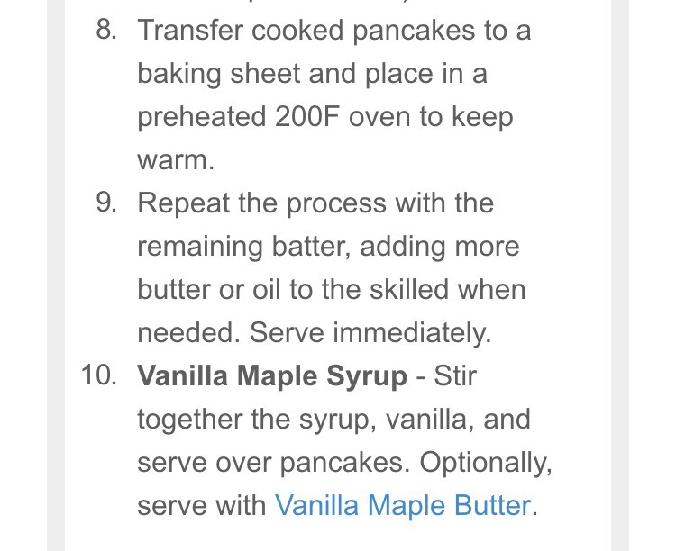 Apple Pie Pancakes With Vanilla Maple Syrup.😋