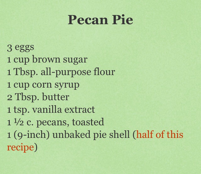 Pecan Pie Recipe