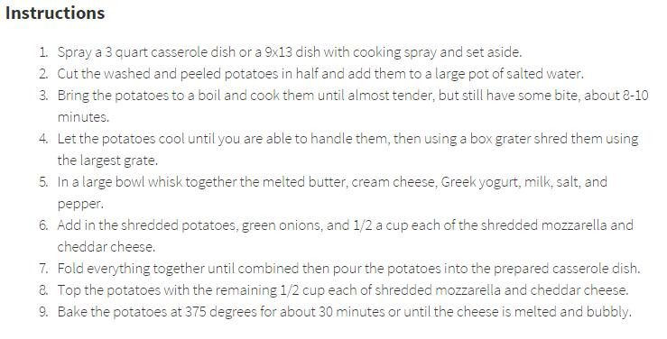 Skinny Cheesy Potato Casserole #Friendsgiving