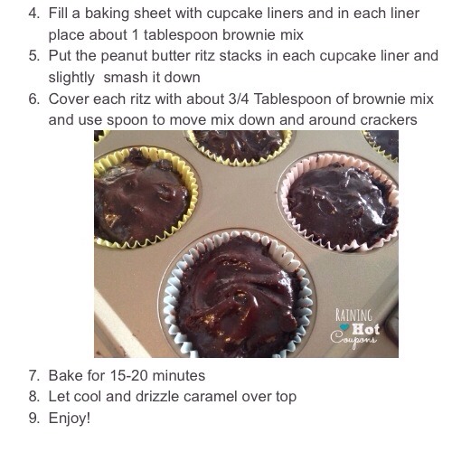 Caramel Peanut Butter Brownie Bites