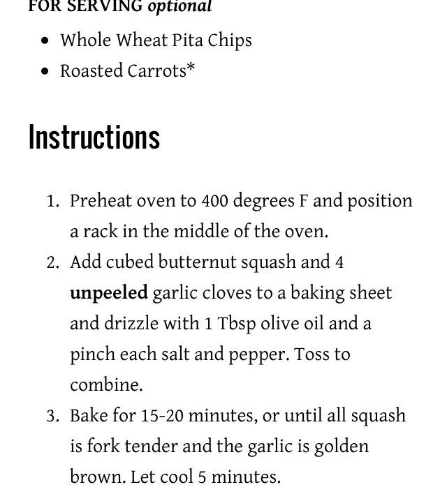 Creamy Butternut Squash Hummus 