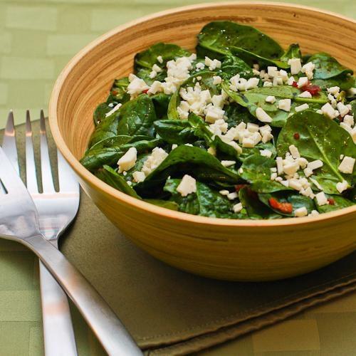 17. Spinach Salad with Bacon and Feta