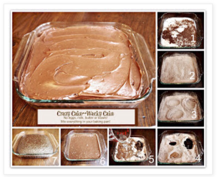 Crazy, Whacky Chocolate Cake. No Eggs, No Milk, No Butter. Make And Bake In Same Bowl. 🍰
