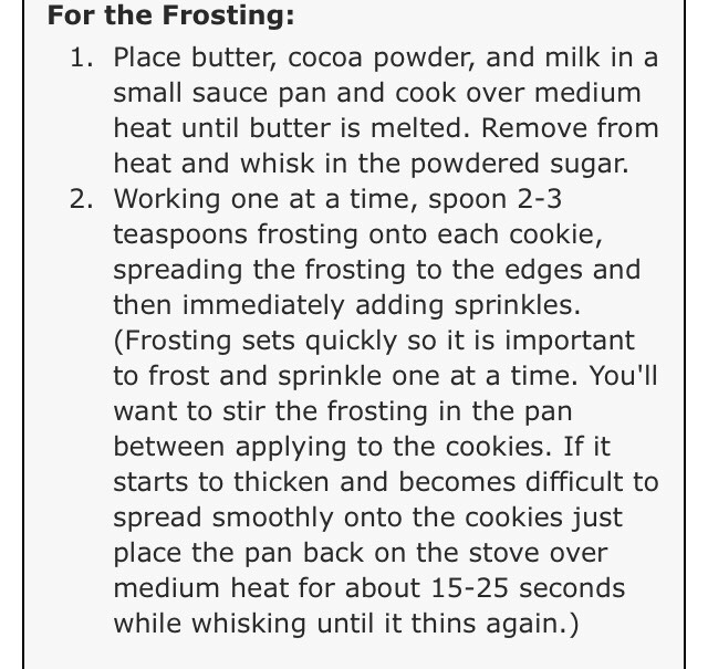 Chocolate Frosted Christmas Cookies 