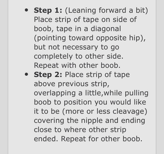 The Proper Way To Tape Your Chest For Wearing Backless Dresses