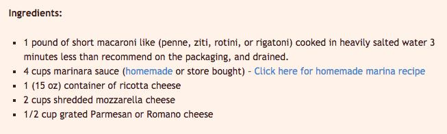 Easy Baked Ziti #tipit Fast Meals