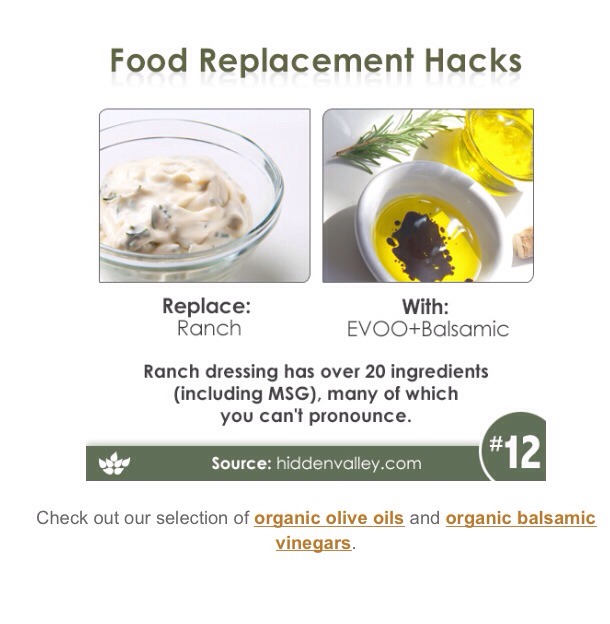 Healthy Alternative Food Replacement Hacks. You'll Feel Better Inside & Out Once You Do.