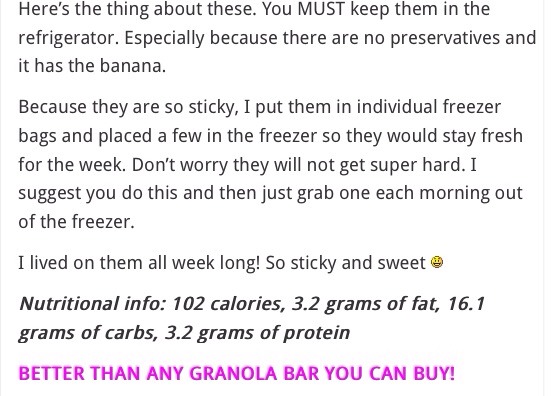 Red Sky Food: Clean Eating Granola Bar. Looks pretty simple to make! 