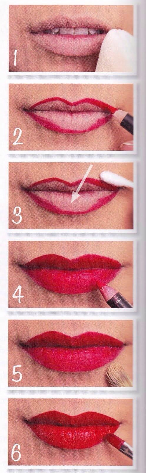 Red lipstick