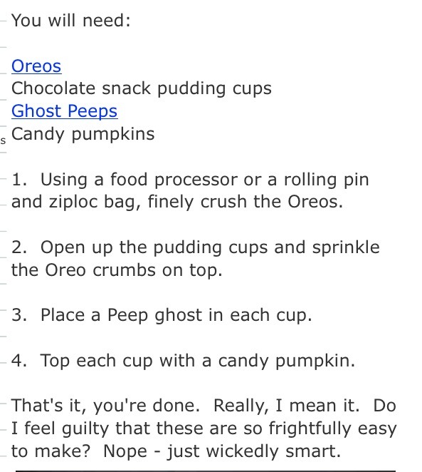 ✨ Graveyard Pudding Cups✨🎃👌