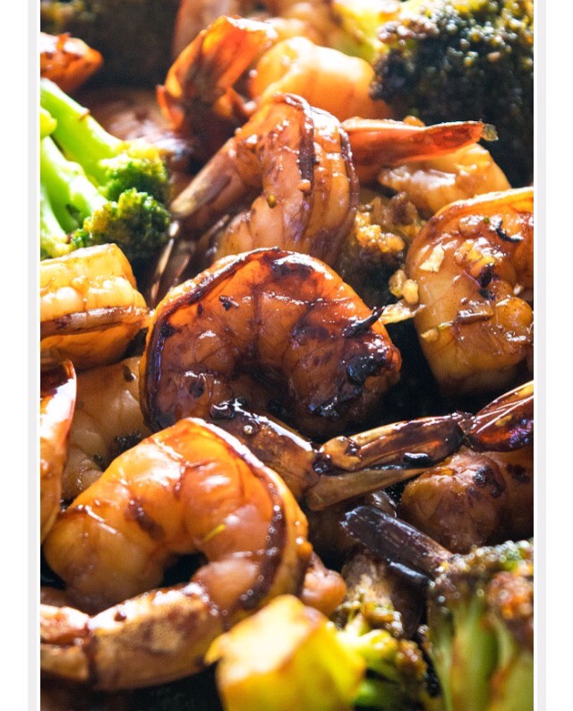 Honey Garlic Shrimp with Broccoli