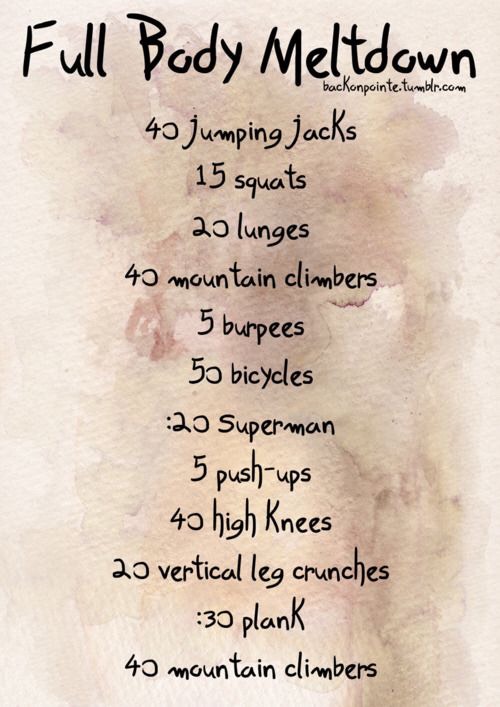 FULL BODY QUICK WORKOUTS 