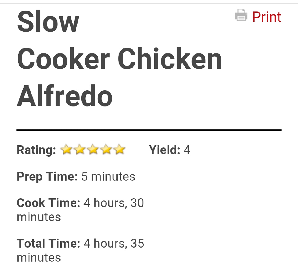 Slow Cooker Chicken Alfredo!! So Good!